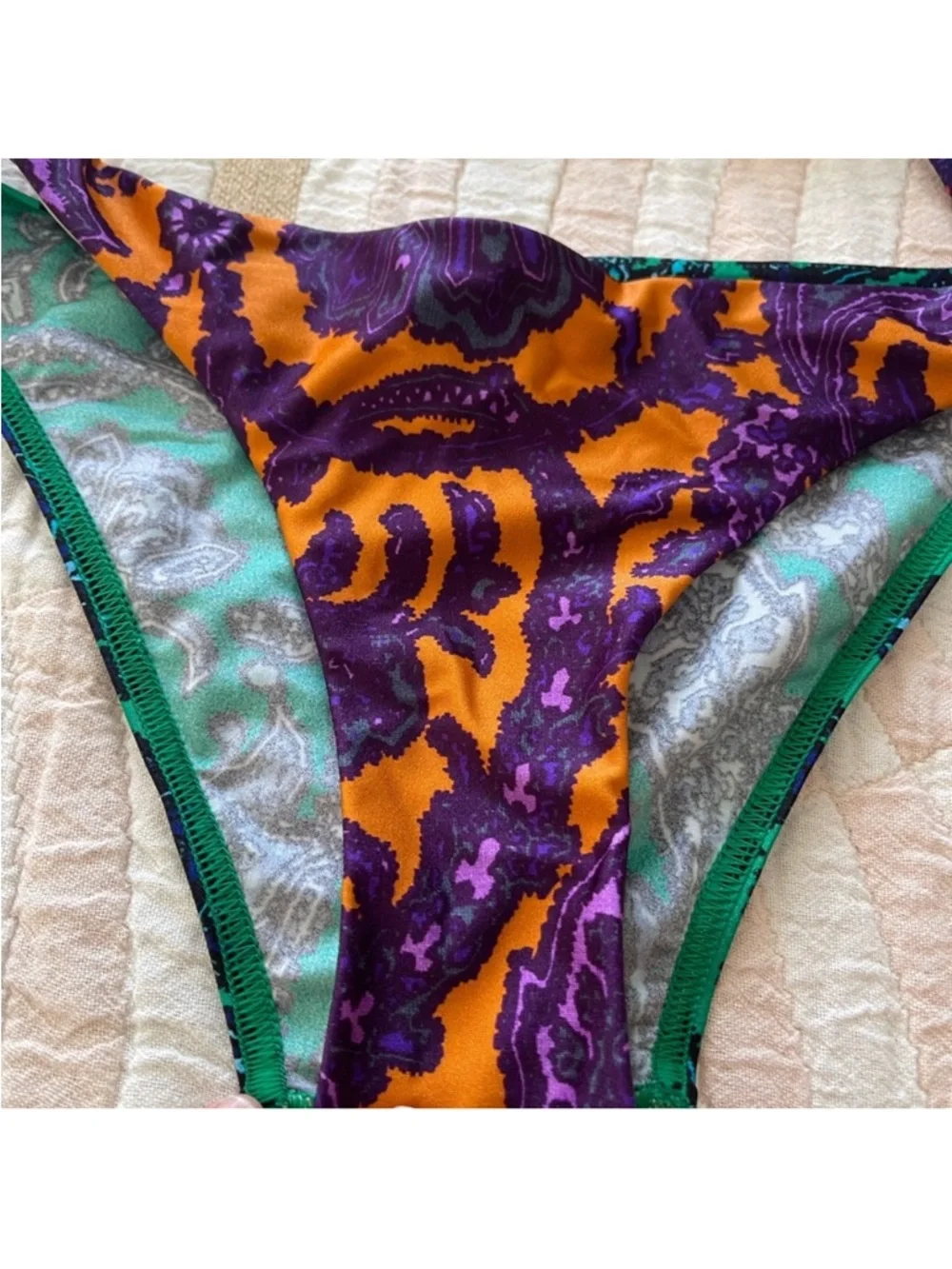 Zimmermann Paisley Print Bikini Set - Pink, Purple, Orange, Green